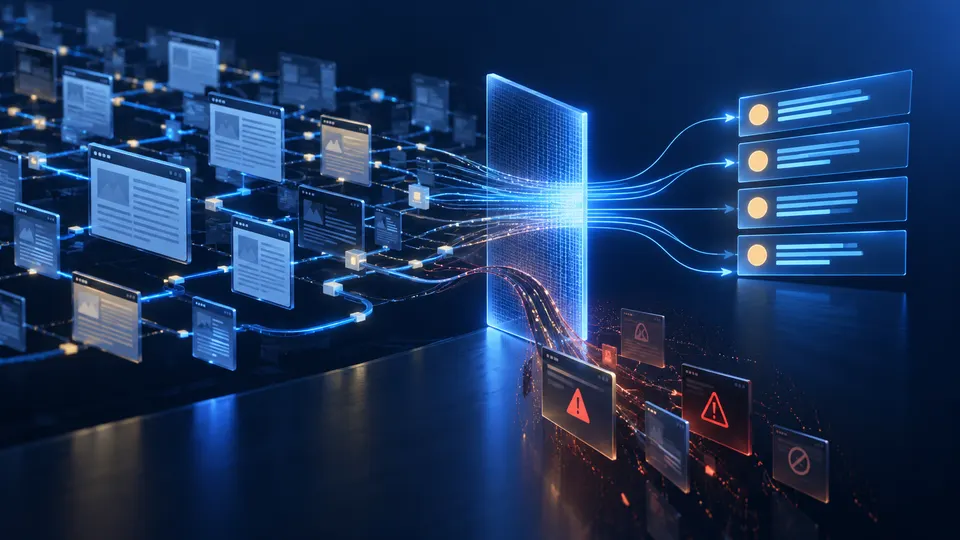 From tangled site signals to a clear fix plan Connected site pages pass through an audit scan and resolve into prioritized fixes for what is an SEO audit.